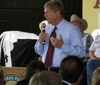 Vilsack speaking at Wednesday's meeting in Las Cruces. (Photo courtesy of USDA)