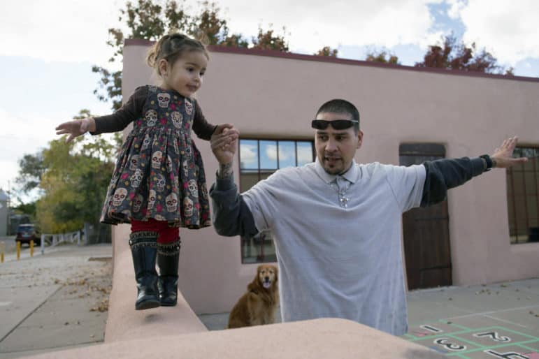Santiago Turrieta with his daughter Mya Angel Turrieta.