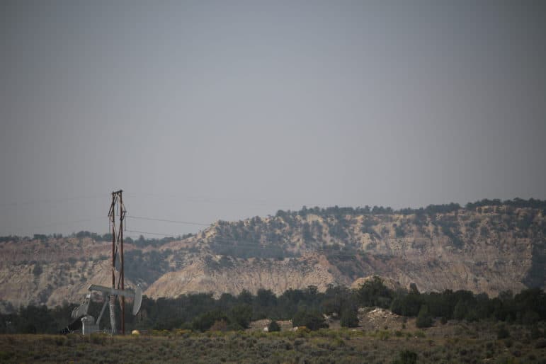 A gas well in Rio Arriba County